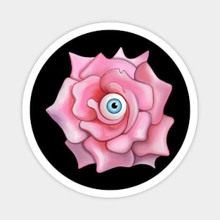 Spooky Halloween  rose with eyeball Magnet